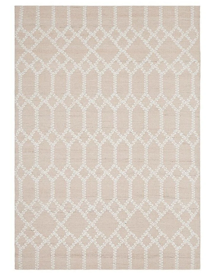 Krisha Tribal Trellis Rug Nude Soft Pink