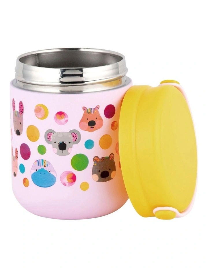 Kasey Rainbow Insulated Food Container 300ml in Pink