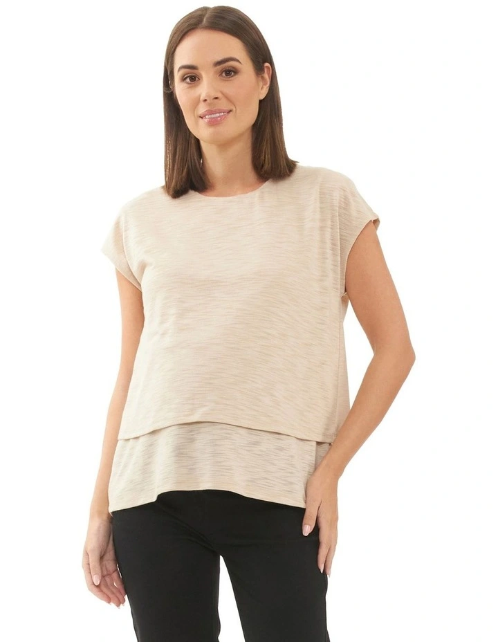 Jazmin Nursing Tee in Natural