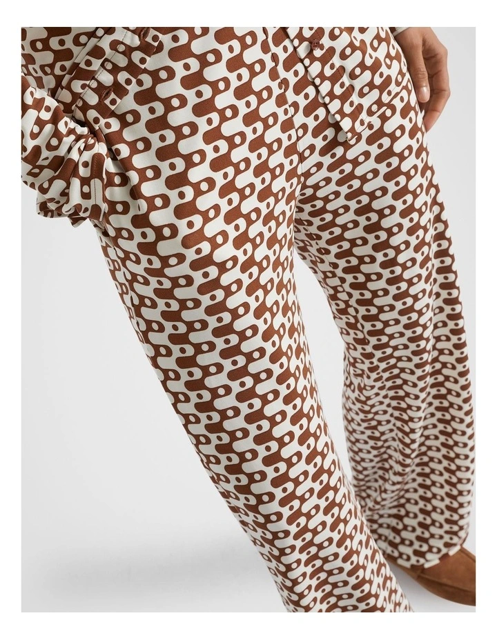 Geo Swirl Pant in Spice Geo