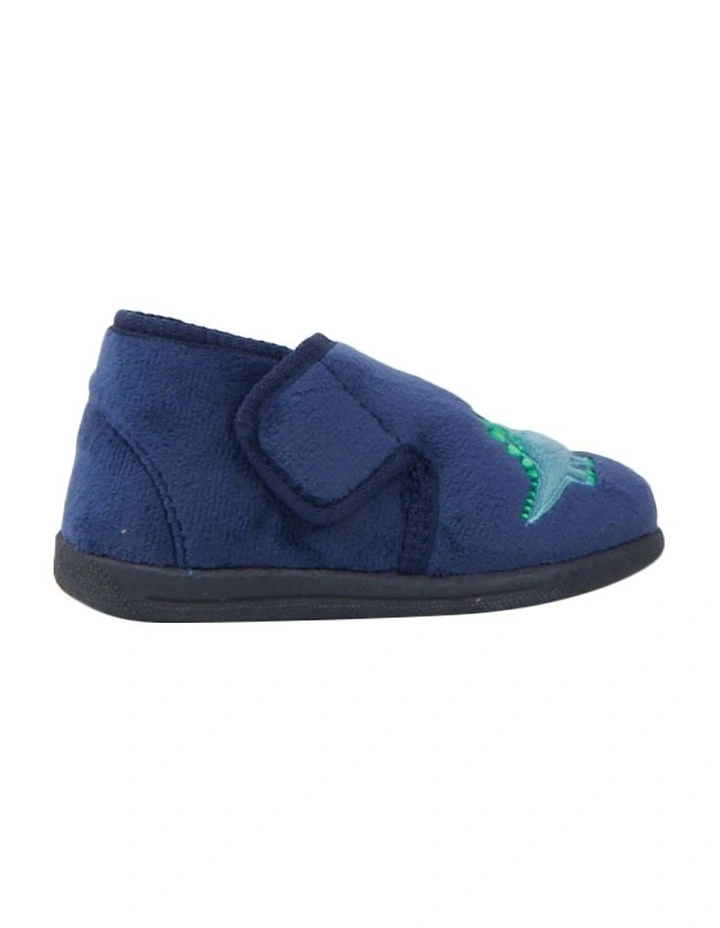 Dino Stomp Slippers in Navy