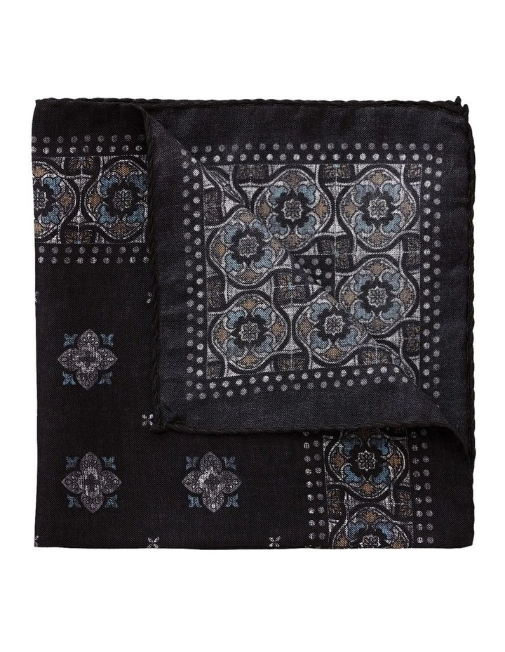 Mosaico Silk Pochette in Black