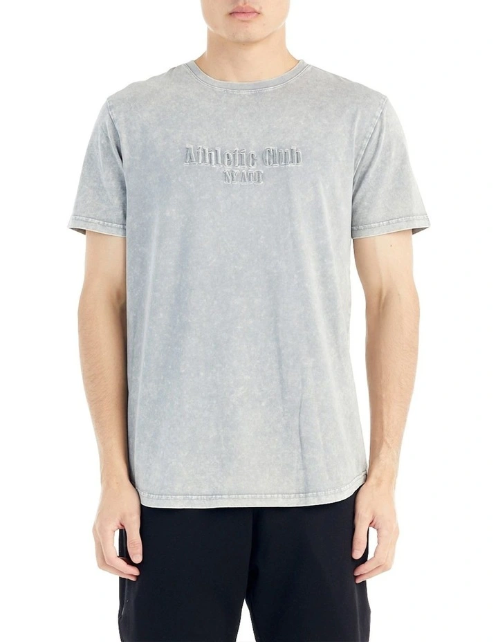 Athletic Club Tee in Acid Grey
