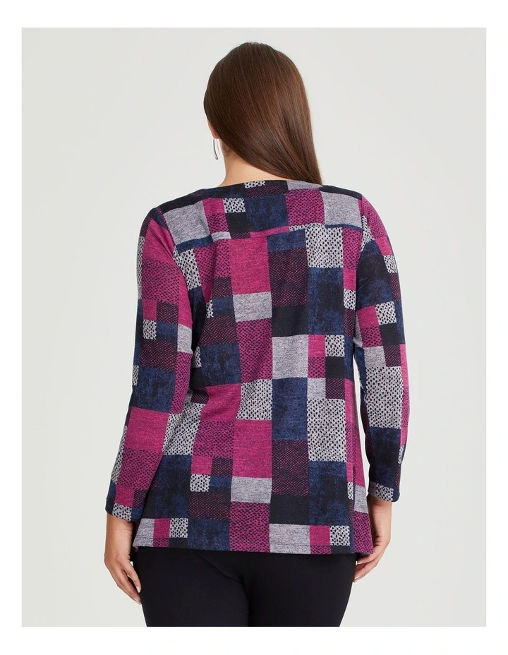 Patchwork Geo Top in Print