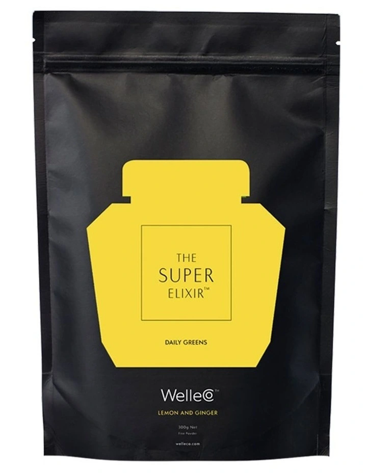 The Super Elixir Lemon And Ginger Supplement Refill Pack 300g