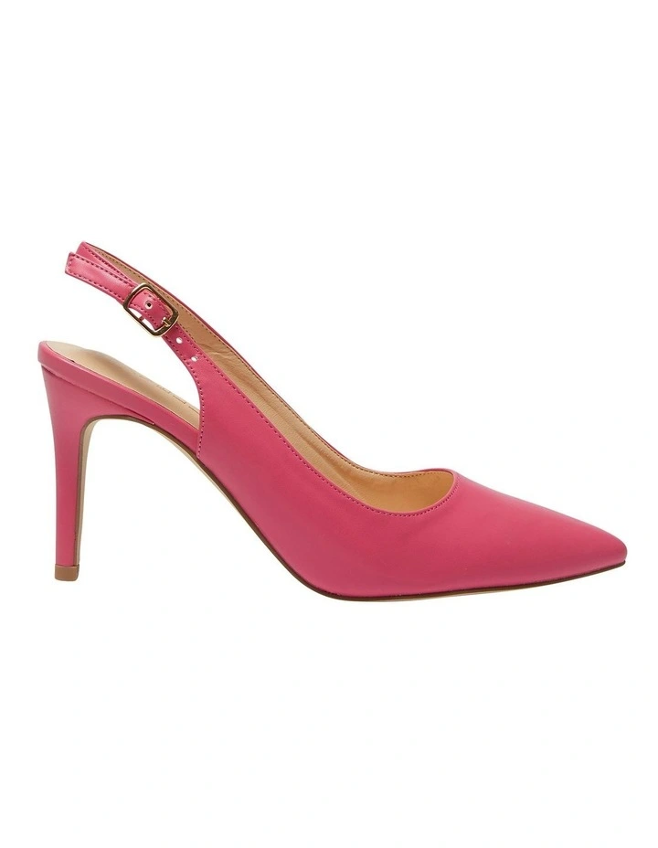 Whiz Heeled Shoes in Pink Smooth