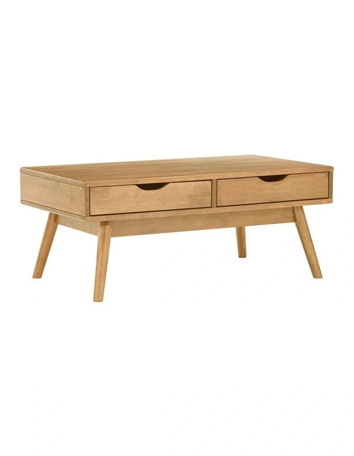 Lamar Coffee Table With 2 Drawers 106cm Natural