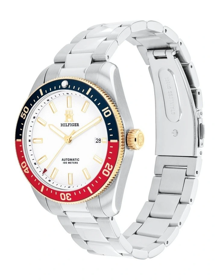 Stainless Steel Watch in White