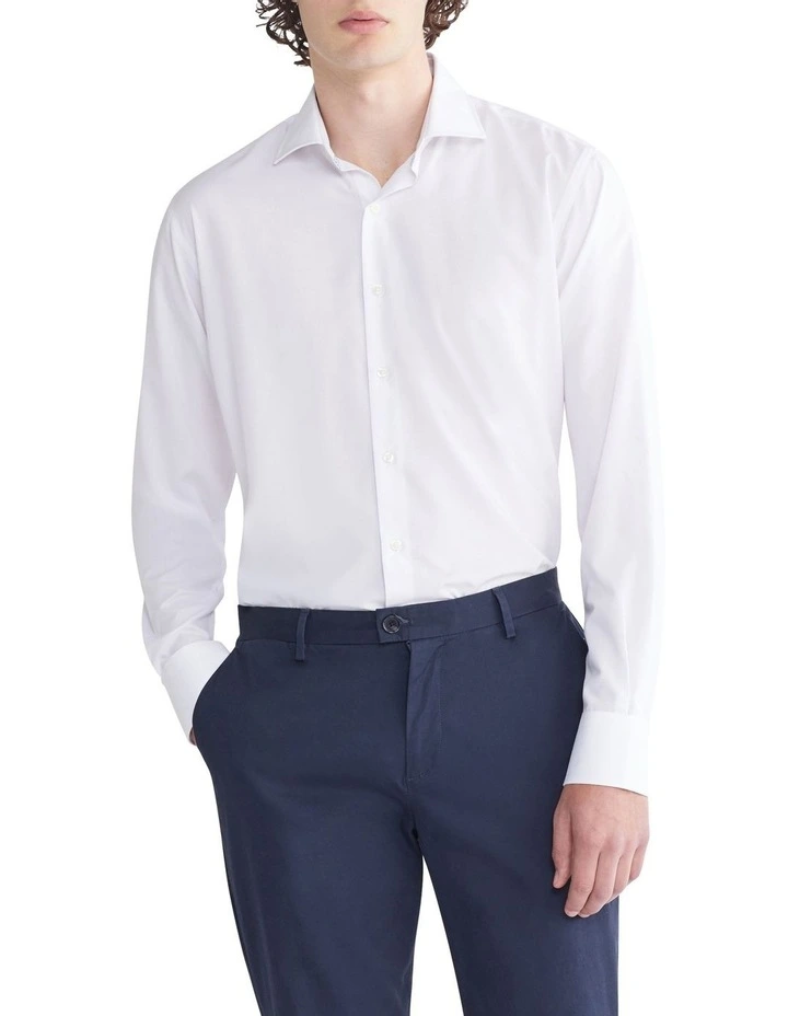 Tailored Long Sleeve Shirt in White