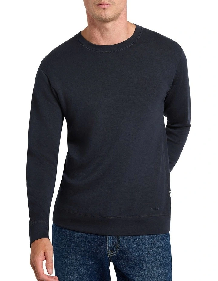 Neo Crew Neck Sweater in Navy