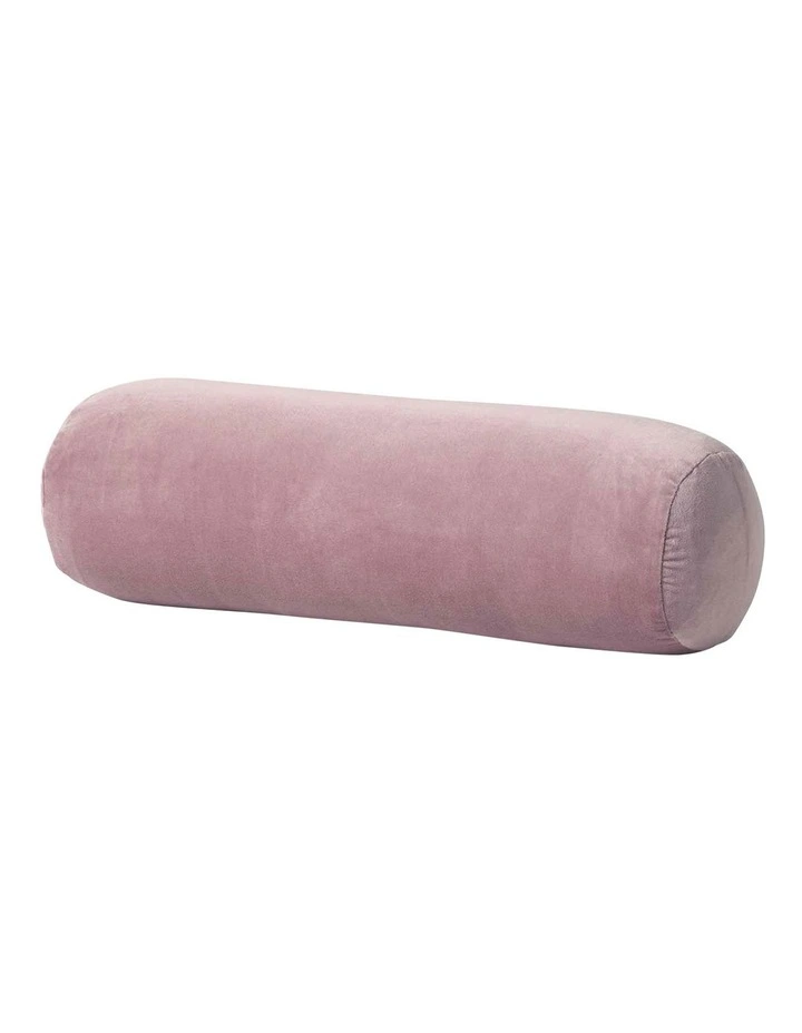 Luxury Velvet Bolster Cushion in Heather