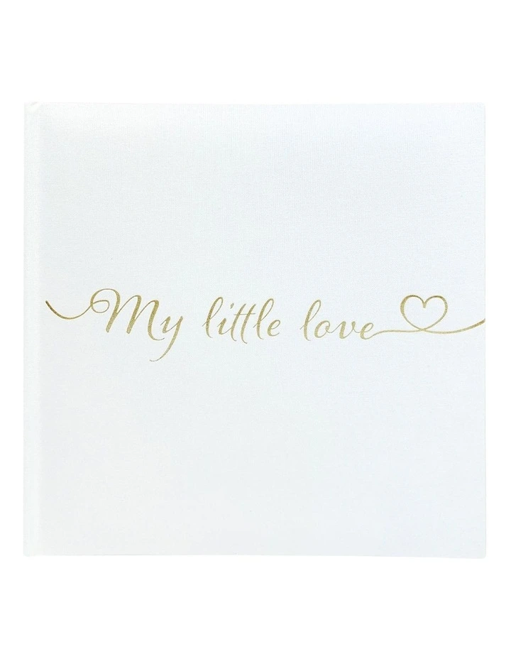 My Little Love Photo Album 200 Photos Capacity in White