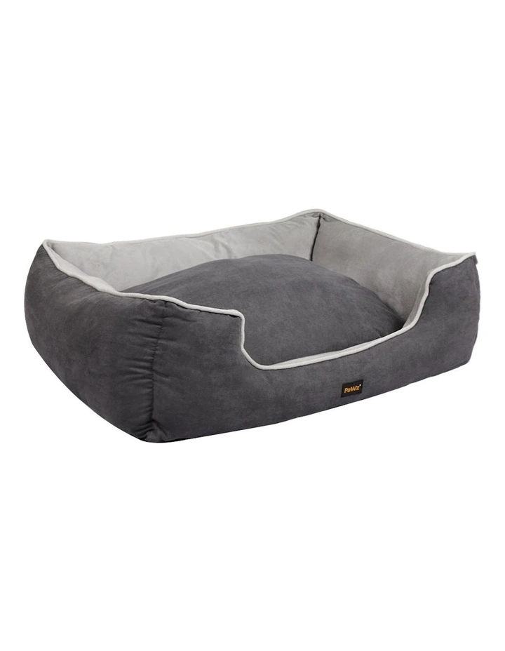 Large Washable Pet Bed in Grey