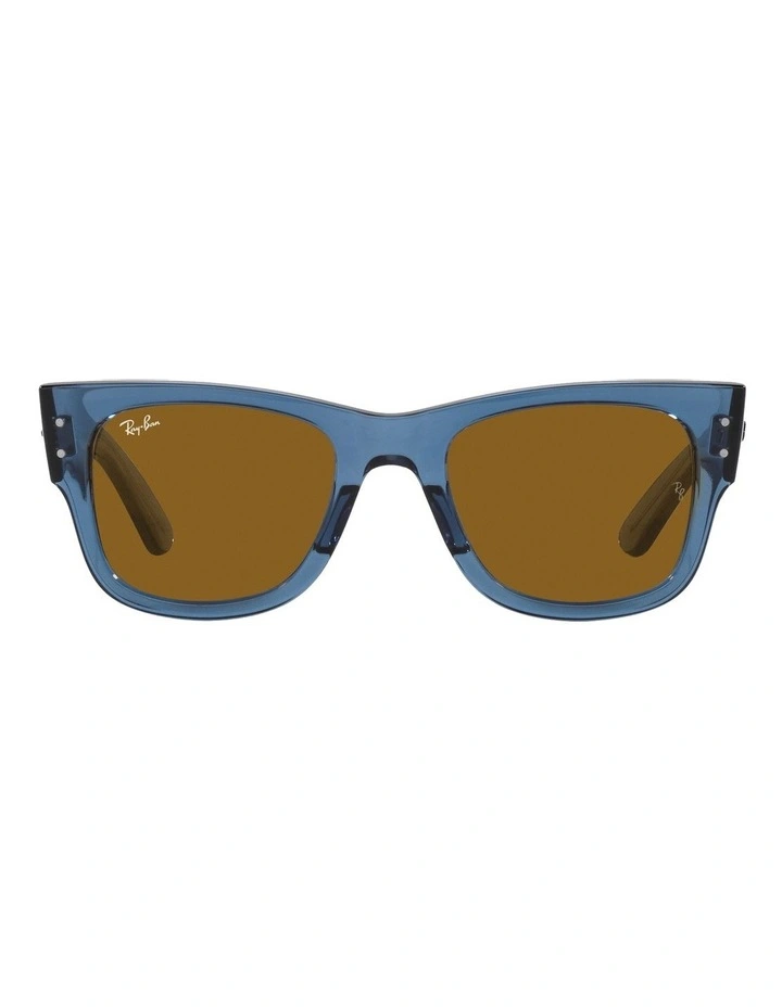 Mega Wayfarer Bio-Based Sunglasses in Blue
