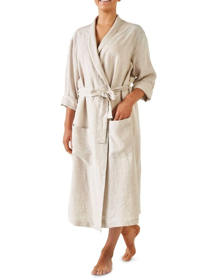 Nimes Bath Robe in Natural