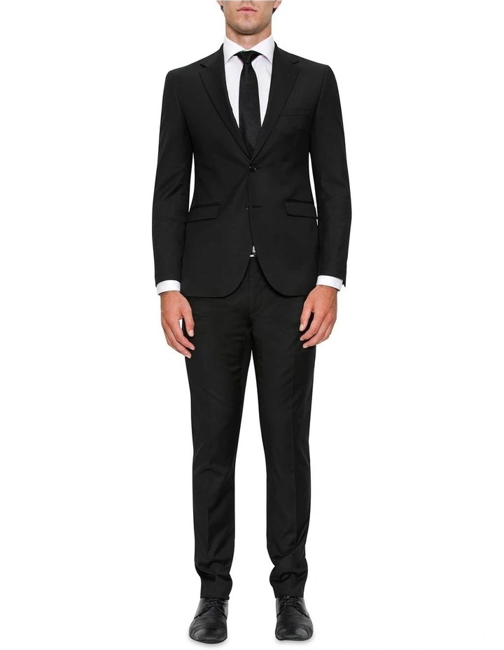Modern Fit Serra Black Suit Jacket FYF001