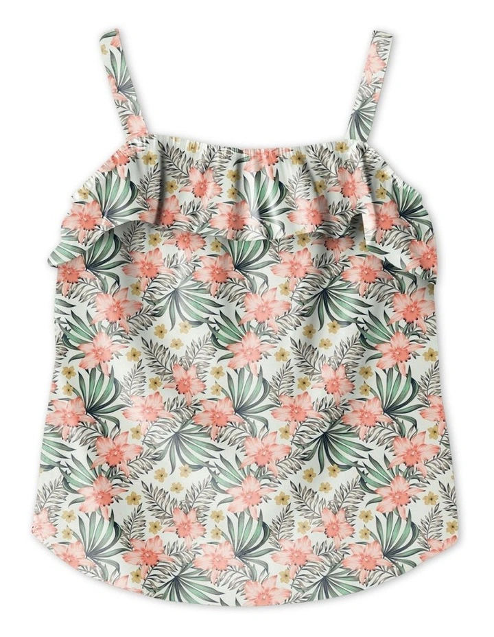 Vinaya Floral Top in White