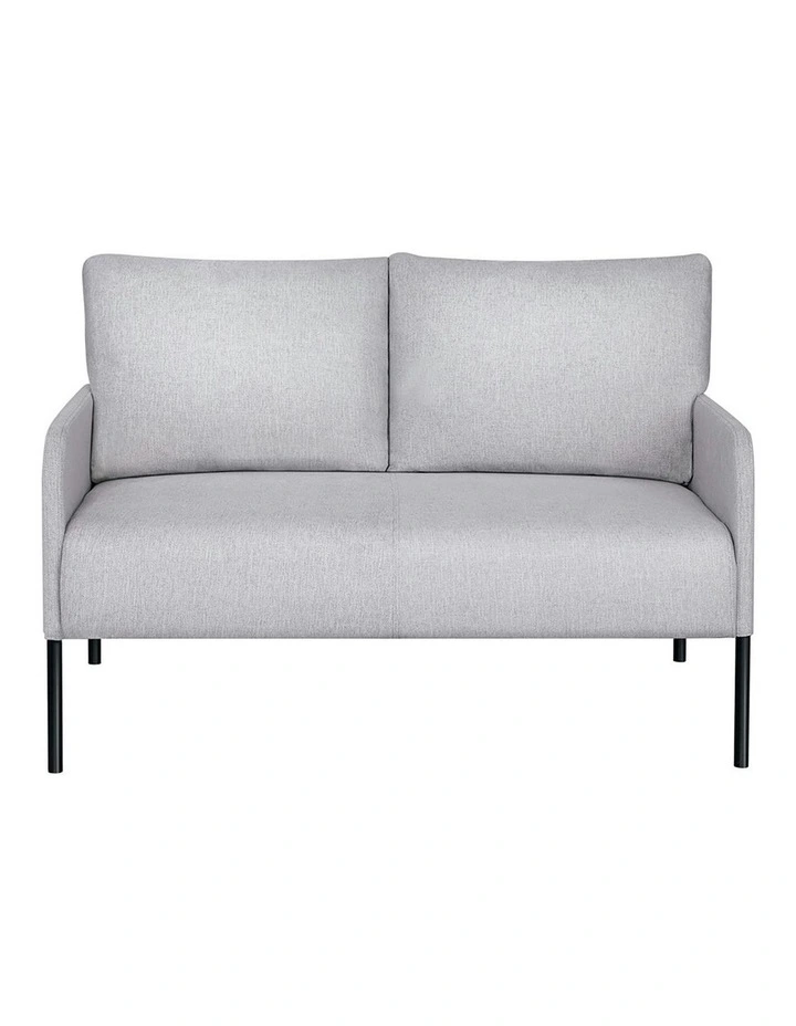 Linen Fabric Kane 2-Seater Sofa in Grey