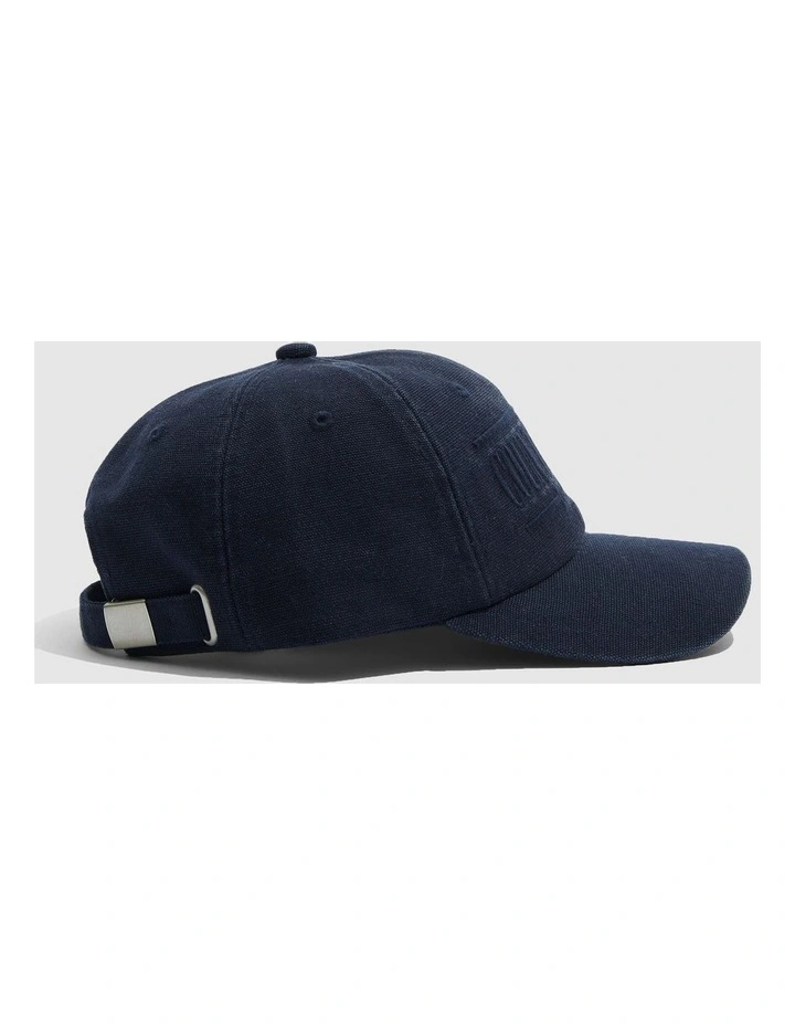 Australian Cotton Heritage Logo Cap in Navy