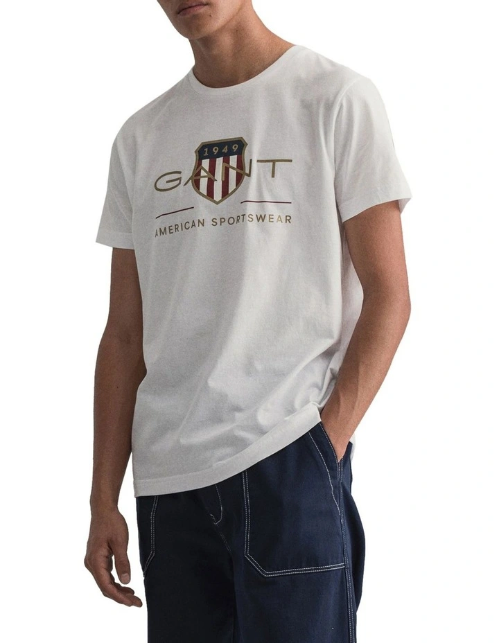 Archive Shield Short Sleeve T-Shirt White