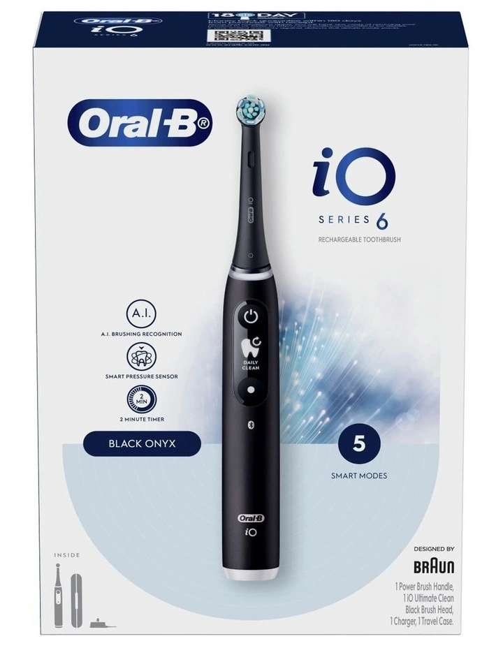 IO 6 Series Onyx Electric Toothbrush in Black