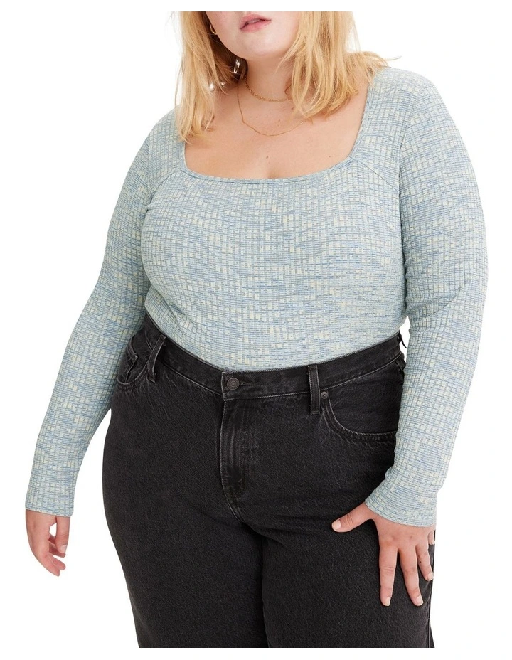 Magnolia Top (Curve) in Blue Multi