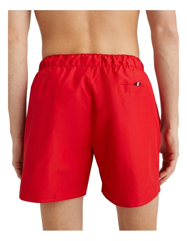 Placement Drawstring Swim Shorts in Red