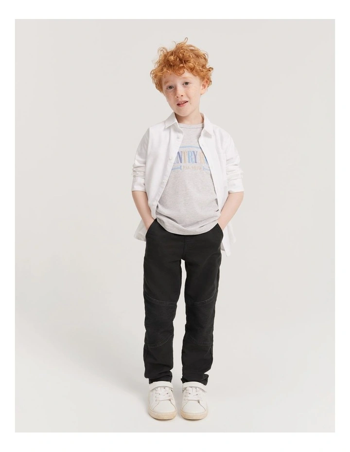 Verified Australian Cotton Heritage T-Shirt in Multi Pale Marle