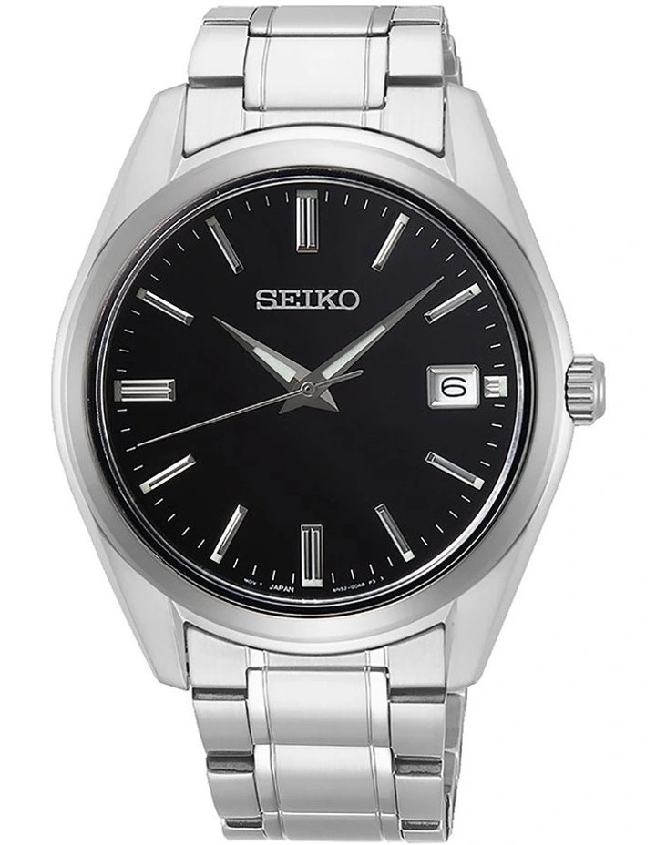 Gents Sapphire Crystal Daywear Silver Stainless Steel Watch SUR311P