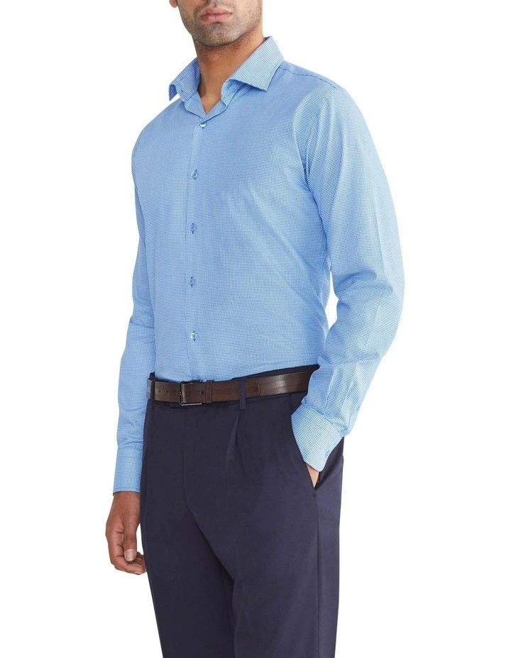 Tailored Long Sleeve Shirt in Blue