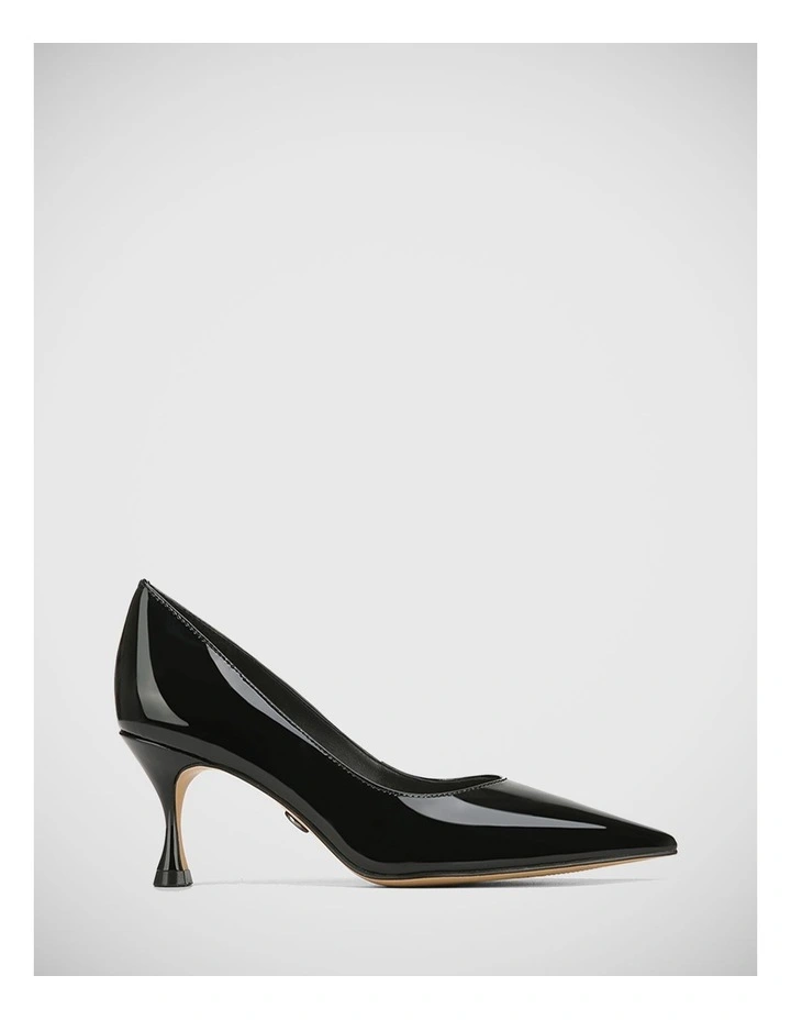 Latifa Patent Leather Pump in Black