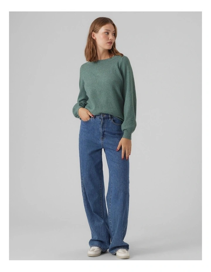 Brilliant Boat Neck Knit in Green