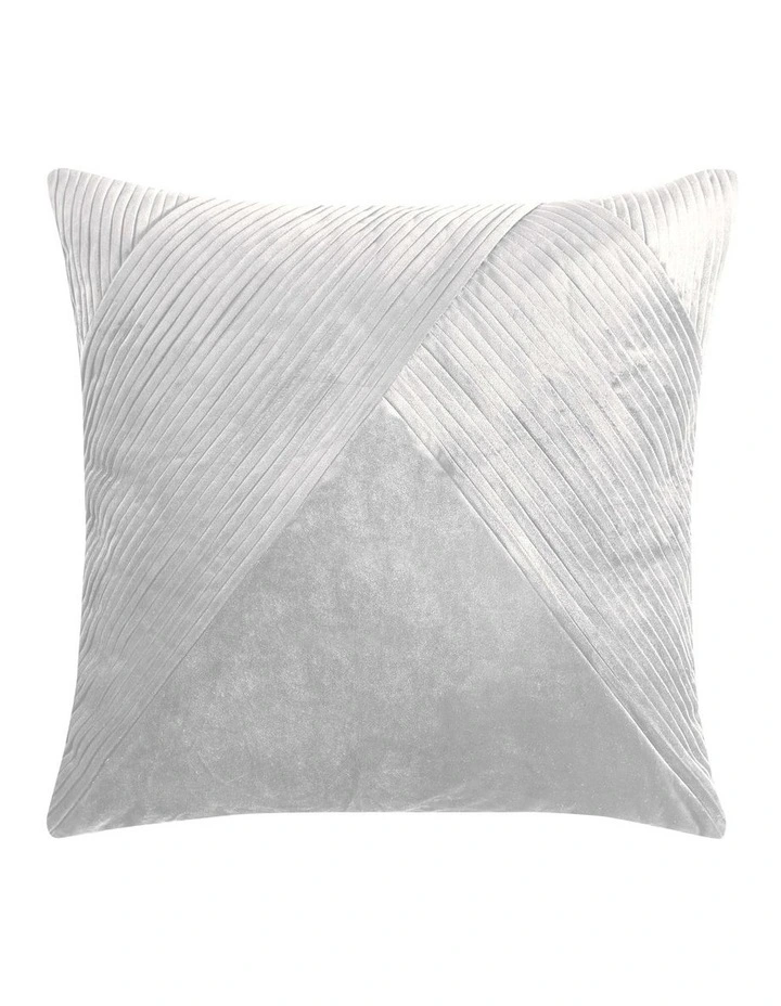 Vienna European Pillowcase in Silver