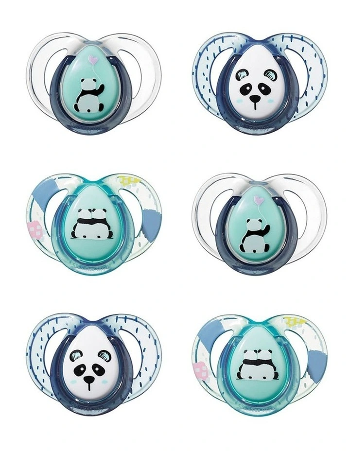 Tommee Tippee Anytime Pacifier 6-18M x6 in Multi