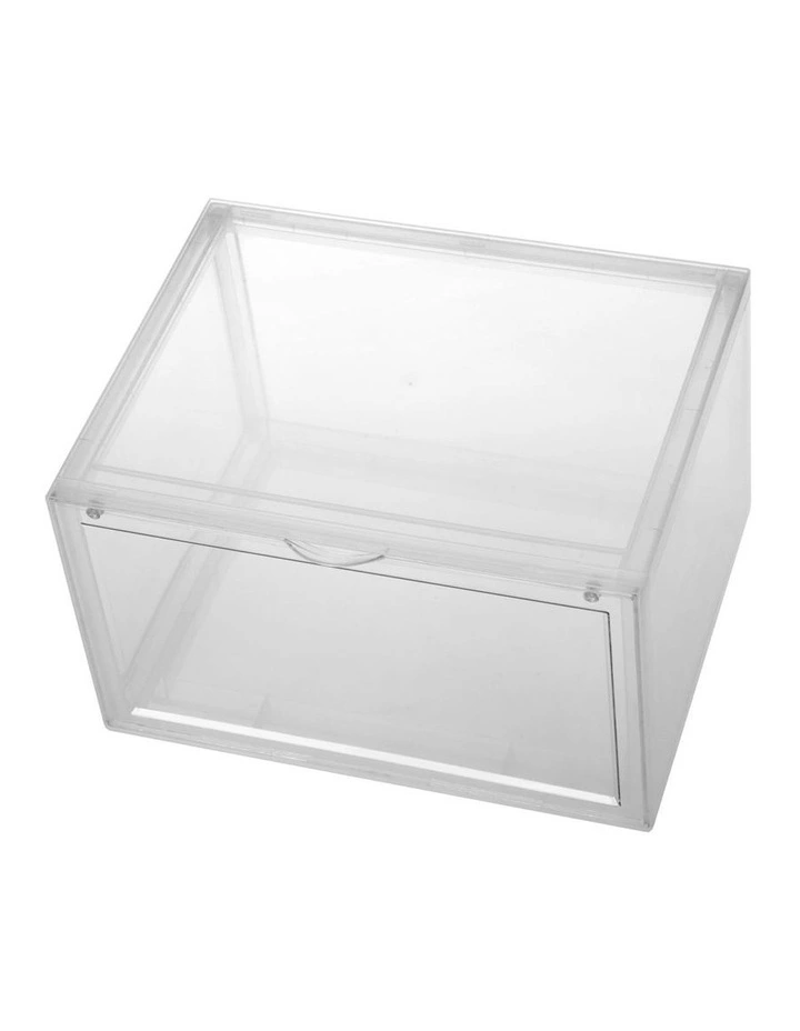 Kicks Side Display Stackable Shoe Storage Box 36x28x22cm in Clear
