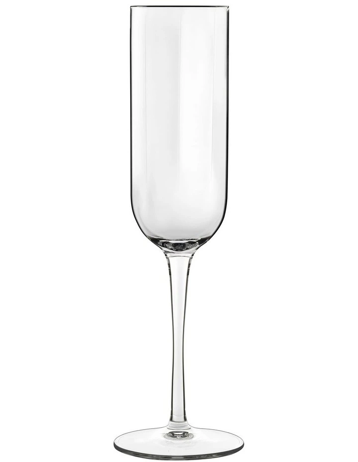 Jazz Champagne Flute Set 4Piece in Clear
