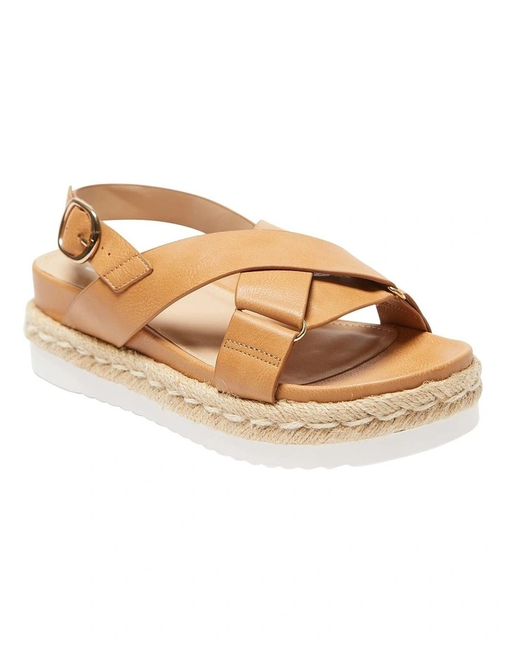 Wyatt Sandals In Camel Smooth
