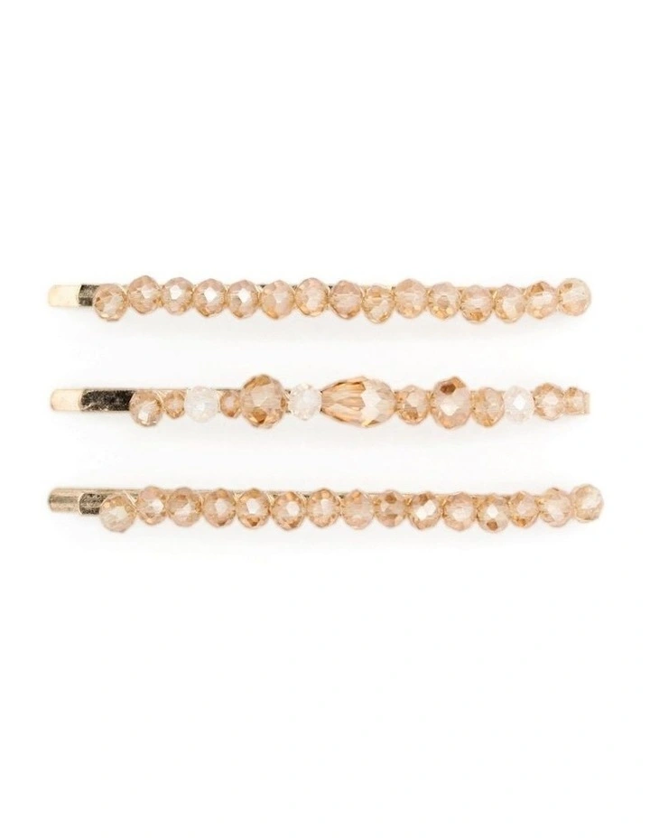 Trinity Hair Clip Set in Gold