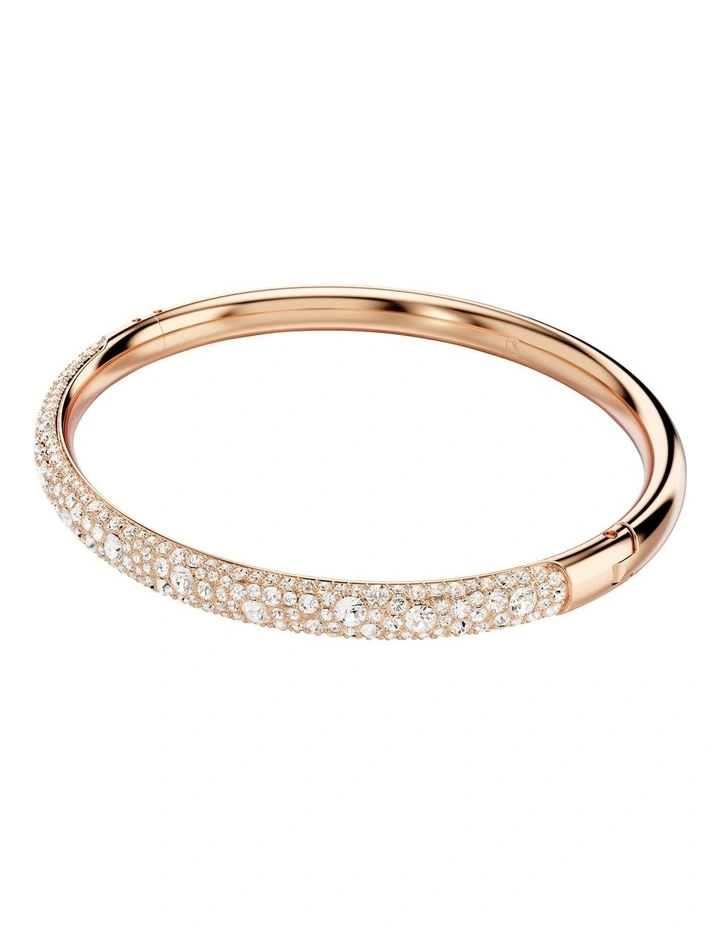 Meteora Bangle Snow Pav Rose Gold-Tone Plated in White