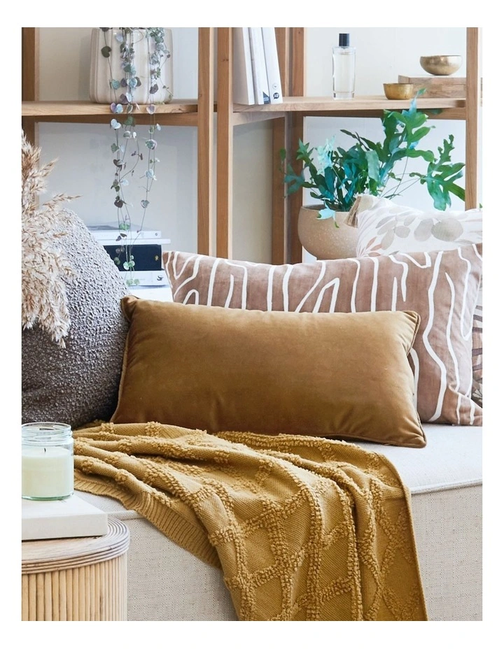 Velvet Cushion Mustard