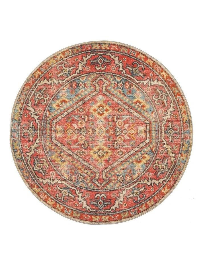 Legacy 856 Round Rug In Crimson