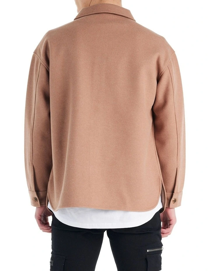 Durant Shacket in Taupe
