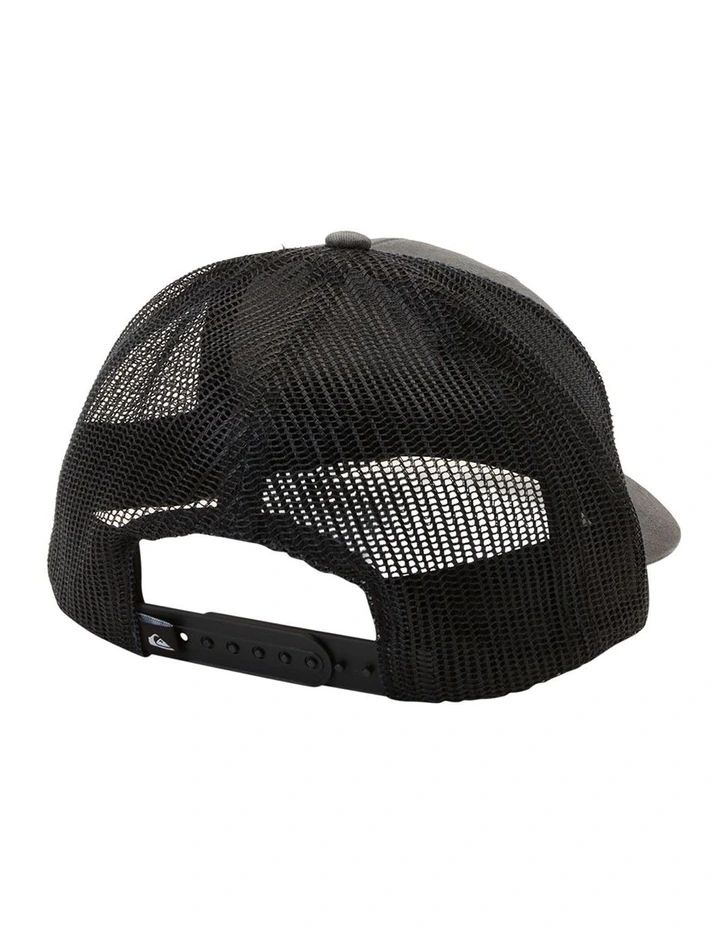 Down The Hatch Trucker Hat in Tarmac