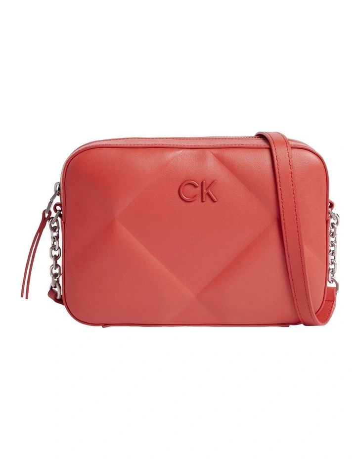 Quilted Crossbody Bag in Red