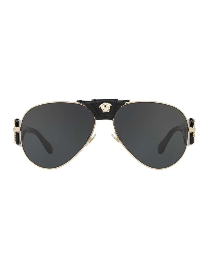 VE2150Q Gold Sunglasses