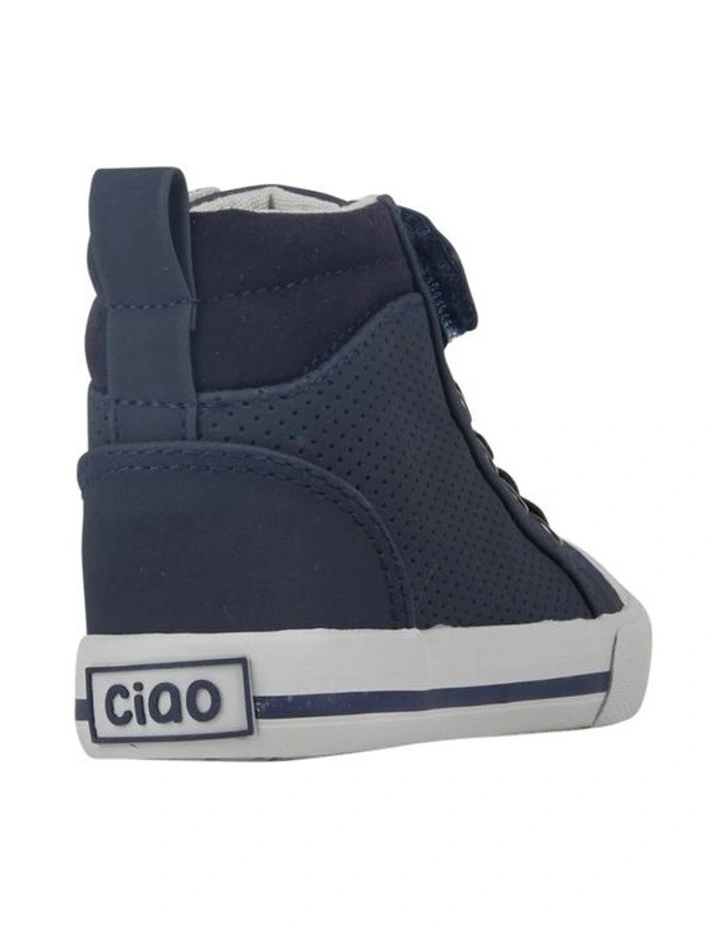 Miko Hi Top Navy Sneakers
