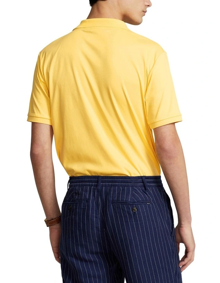 Custom Slim Fit Soft Cotton Polo Shirt in Yellow