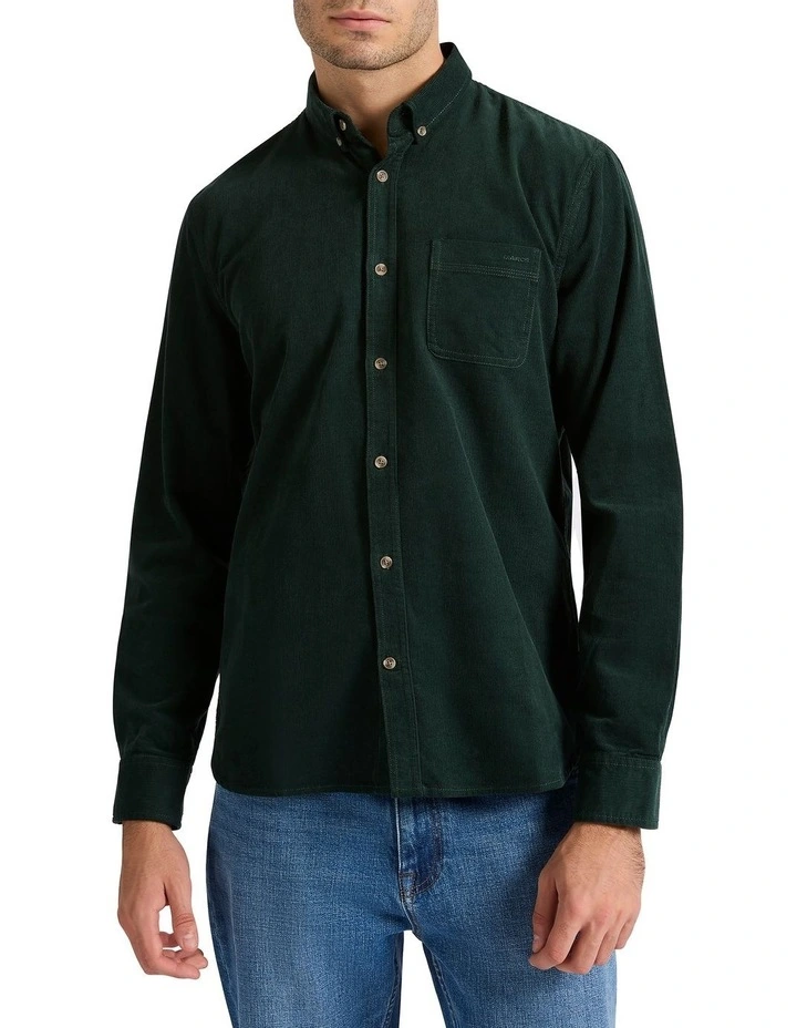 Van Cord Shirt in Deep Forest