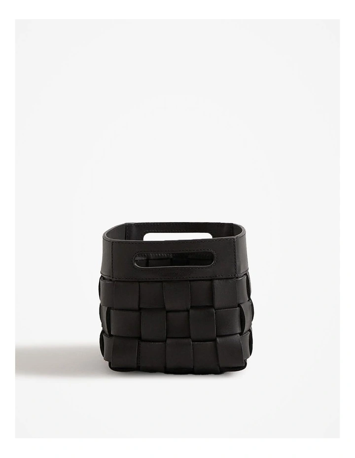 Lowa Extra Small Square Storage Basket in Charcoal