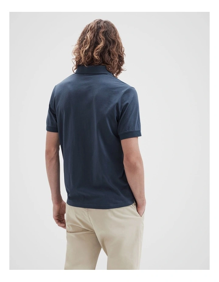 Classic Jersey Polo Shirt in Petrol
